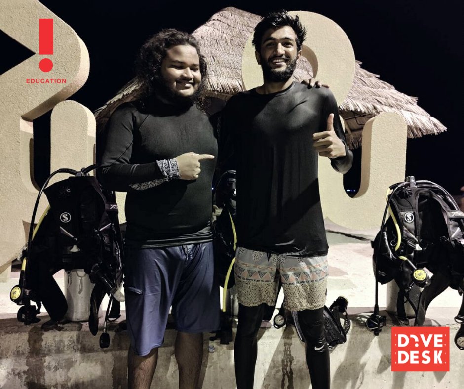 DiveDesk's tweet image. Congratulations Hayyan for completing PADI Advanced Open Water Diver course! Psyched to see you steadily improve through the various underwater skills! Great energy, great fun and so much potential! Keep going! 🤙🏽

#divecourse #padieducation #happybubbles