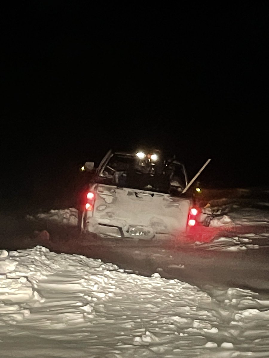A positive post for Sunday morning.  Stolen f150 has been located thanks to a local snowmobiler with the presence of mind to direct meth head into the snow bank.