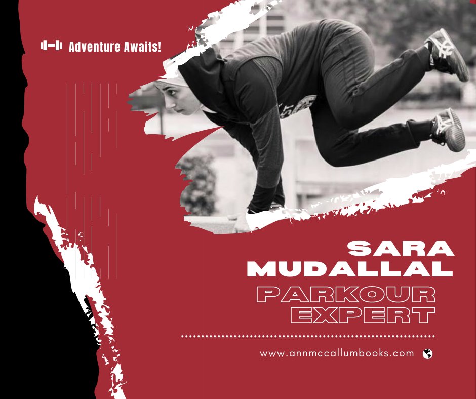 McCallumBooks's tweet photo. Spring is coming! Time to meet parkour athlete @sara_mudallal She is one remarkable woman! Read her story at https://t.co/X9eXoLaxMV https://t.co/gUsYU4iZvU
