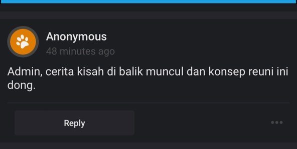 Oke, pertanyaan terakhir dijawab adalah kisah di balik muncul dan konsep reuni ini. Izinkan saya berdongeng sebagai penutup momen CC ini. 👍

Sejujurnya, dari awal saya tidak memiliki pikiran apa pun untuk mengadakan reuni. Hal ini bisa terwujud karena salah satu admin datang >