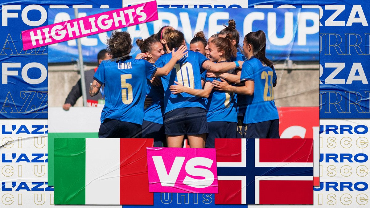 #AlgarveCup

📹 Gli highlights della vittoria delle #Azzurre sulla #Norvegia 💪🏻

🇮🇹🇳🇴 #ItaliaNorvegia 2️⃣-1️⃣

#ITANOR
#Nazionale #VivoAzzurro
