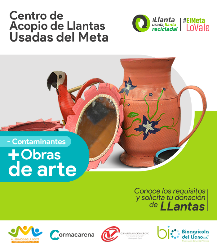 CORMACARENA's tweet photo. Porque #ElMetaLoVale, en el Centro de Acopio de Llantas Usada estamos entregando este residuo para las personas o empresas que tienen un emprendimiento amigable con el ambiente.
Comunícate al 310 818 3807 y entérate cómo puedes acceder a este beneficio ☎️.
#SomosVidaSomosMeta https://t.co/MubW18cwkS