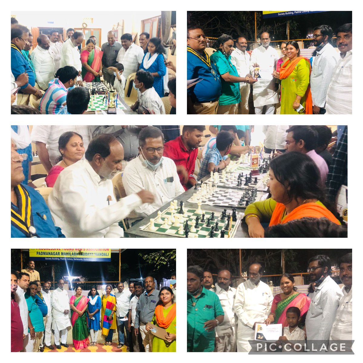 drlaxmanbjp's tweet photo. Distributed prizes to winner's of Chess competition at Mata Walkers Club, Padma Colony in Nallakunta, Hyderabad. 

Organised by GK Academy of Chess Hyderabad, along with President of TS &amp; AP Chess Association Sri K. S Prasad.
@blsanthosh https://t.co/vPJH0wiPci