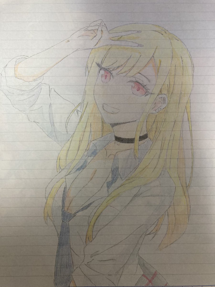 B7Zs5's tweet photo. #イラスト好きと繋がりたい 
#イラスト ＃喜多川海梦 
#着せ替え人形は恋をする 
今回は、着せ恋の喜多川さんを描いてみました。 https://t.co/Nq9pKedcJ7