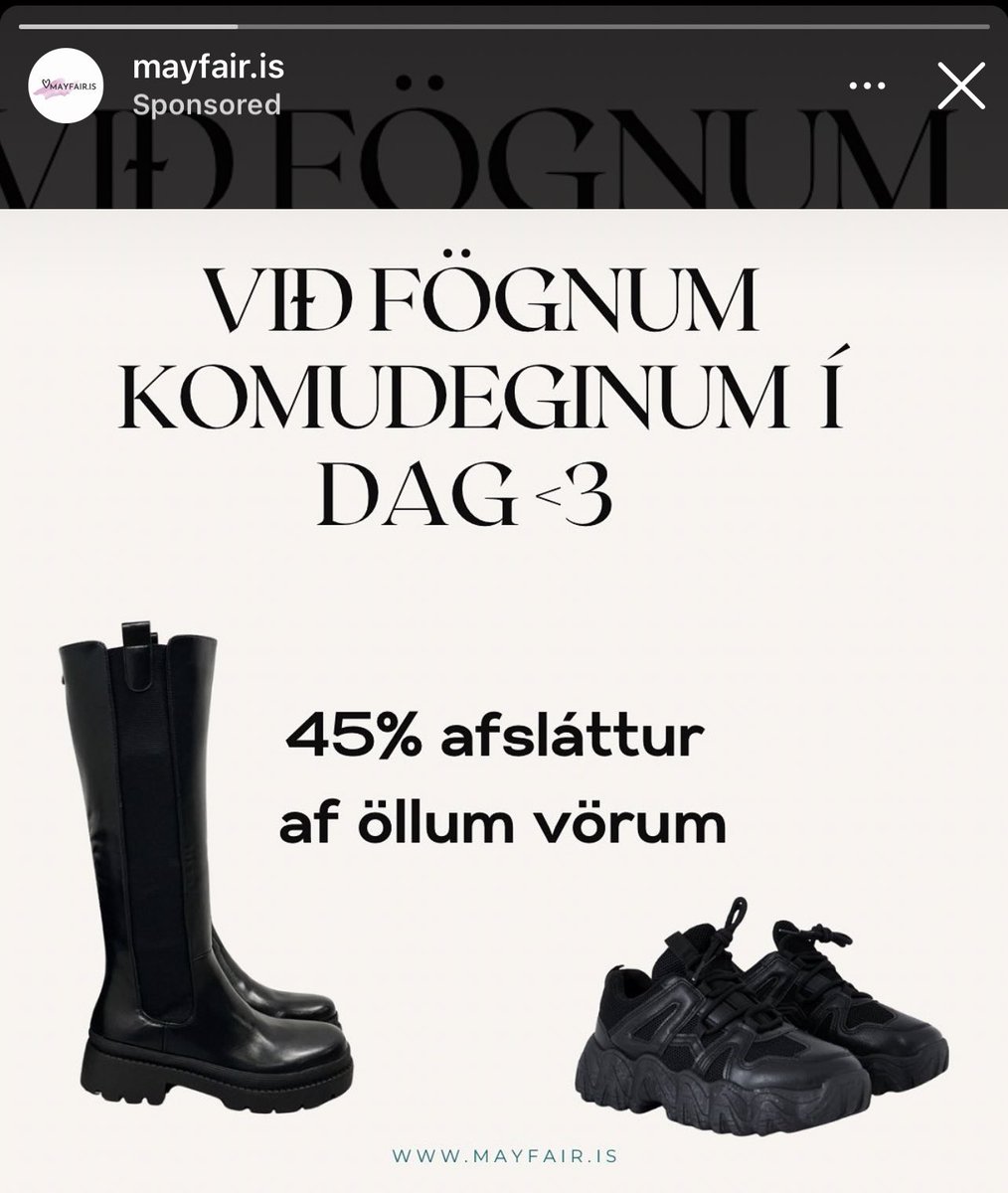 Flottur afsláttur í tilefni komudagsins💋💋