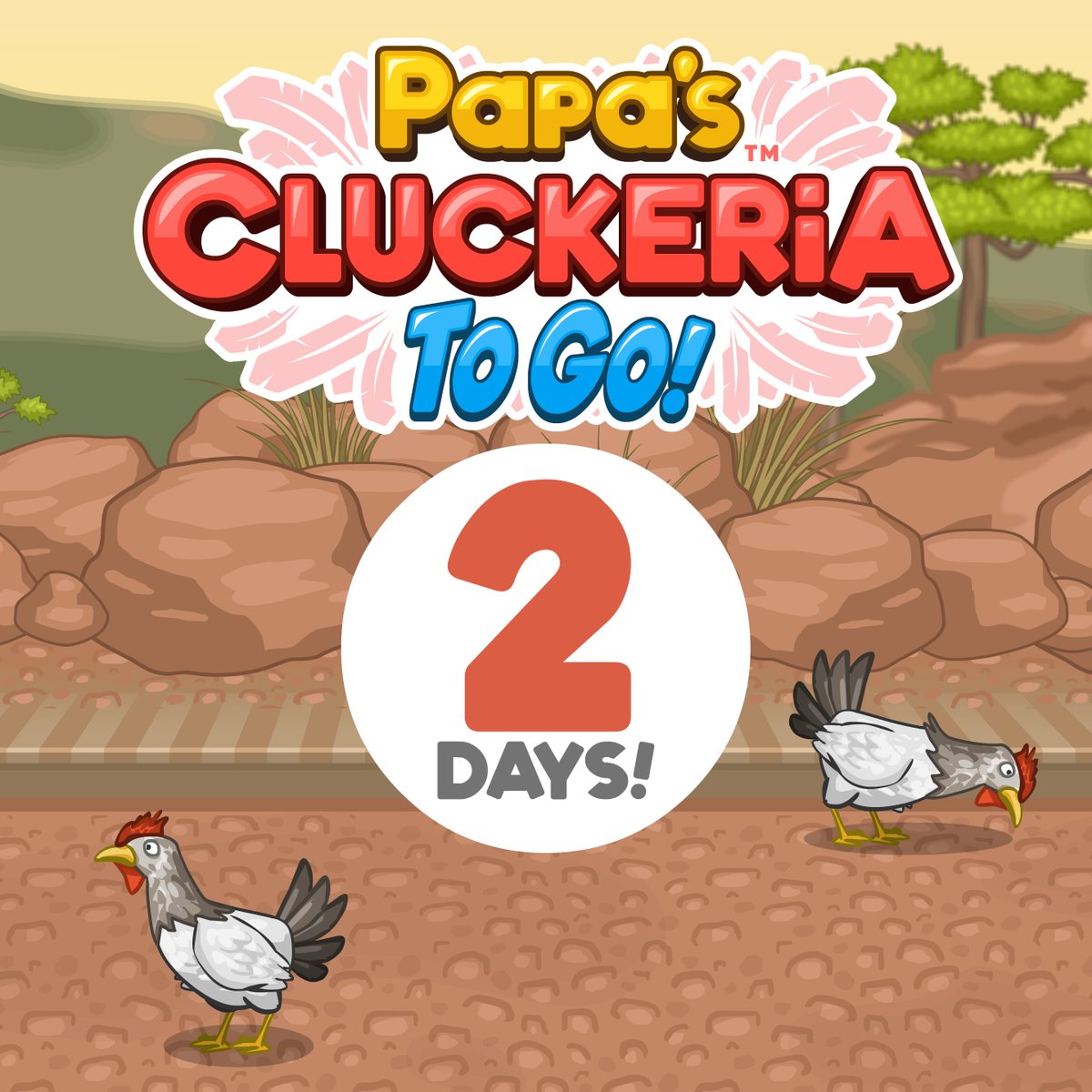 Papa's Cluckeria To Go will be ready to play on Tuesday, February 22nd, 2022. That's only 2 days away!!!
...
#PapasCluckeria #FliplineStudios #PapaLouie #Cluckeria #chickensandwichwars #indiegame