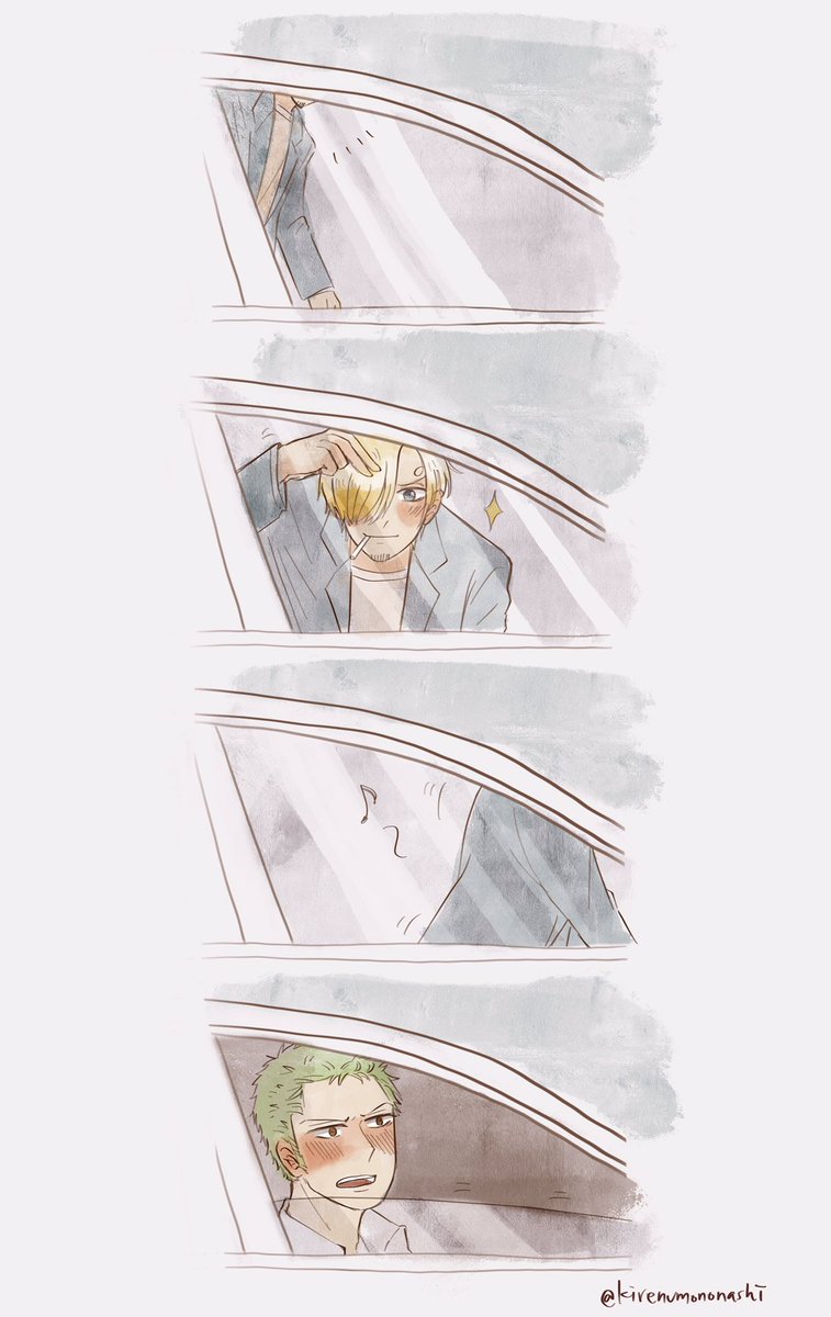 artbymuki's tweet photo. Little did he know..

#zosan modern AU
#ゾロサン https://t.co/lTLt5ECX0P