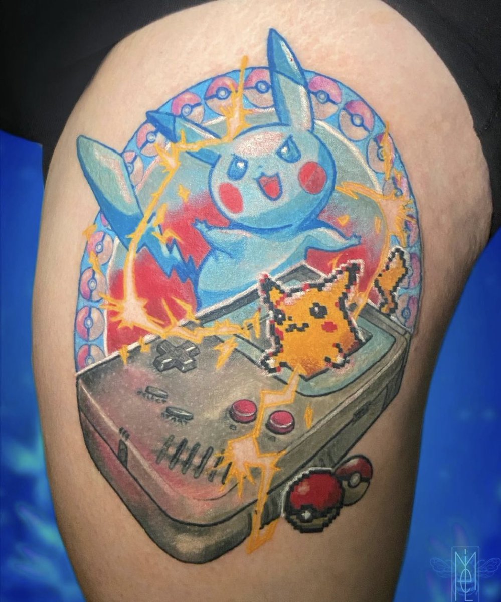 Les Chaussettes Tattoo Club La Maude Miel Est Fan De Pokemon Depuis La Premiere Heure Et Toi Pour Un Rdv Avec Elle Encredemiel Gmail Com Maudemiel Pikachu Pokemon Pokemontattoo Nintendo