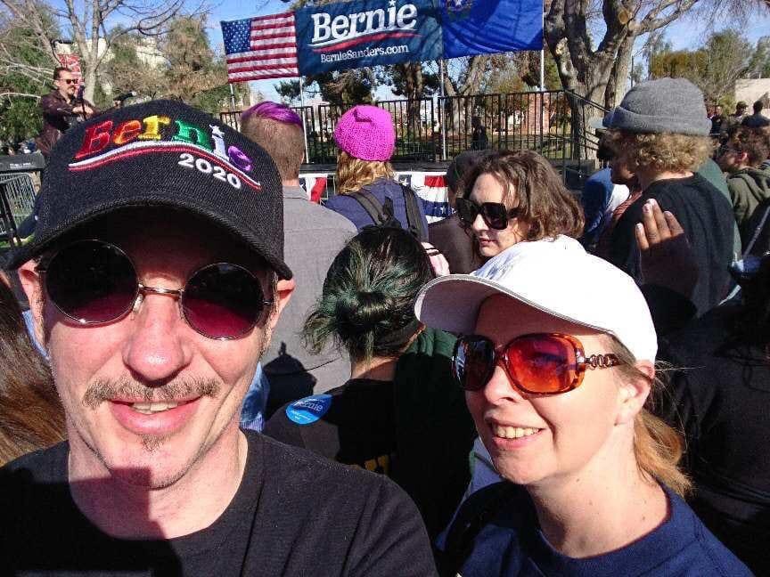 LeftandLeftist's tweet photo. Feb 20 2020:

“So now, less than [2] years later, you can go up on a steep hill in Las Vegas and look West, and with the right kind of eyes you can almost see the high-water Mark - that place where the wave finally broke and rolled back.” #feelthebern https://t.co/l0oDzYCUOK