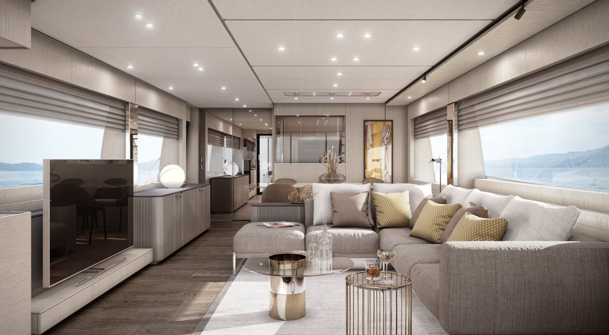 OCEANWAY1's tweet photo. BEST INTERIOR DESIGN MOTOR YACHT FROM 60' TO 80': @FerrettiGroup 780 https://t.co/KUMF2mFs8v