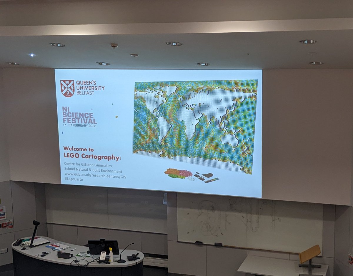 GeoConor's tweet photo. Wow that was fun! #LegoCarto is a map rap! Such a great group of mini-mappers with expert environmental knowledge & 40 tiles later a beautiful map. We need more Climate & Earth Scientists & these kids have the skills! #GeoLife #GoGeo @niscifest @QUBGeography @QUBEngagement 🌍🗺️😎 https://t.co/Wef6yOagZn
