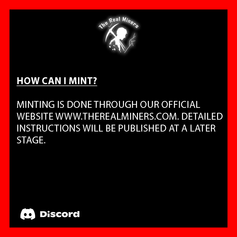 ⛏️ How can i mint?

➡️ linktr.ee/therealminersN…

#therealminers #techcompany #blockchaintechnology #nftnews #nftstartup