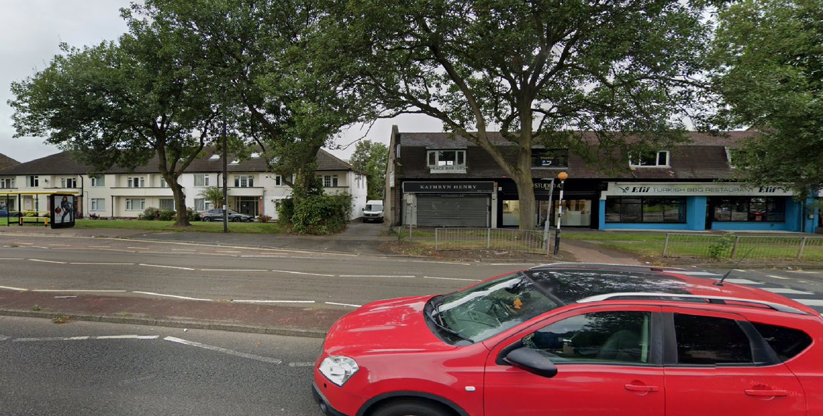 NeilJCleary's tweet photo. @BeatlesArchive2 They are sitting on the car park wall of the "Childwall Fiveways" Pub on Queens Drive, Childwall, Liverpool. It's just a few doors down from The Epstein home (197 Queens Drive) and here are the modern views https://t.co/o7tUy2E8rj