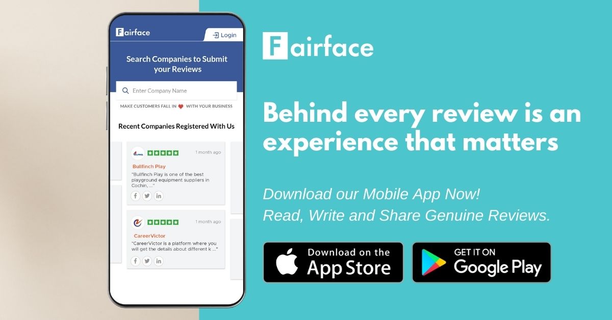 Fairface is available on the move. Available on both App Store &amp; Google Play Store #Fairface #app #fairfacereviews