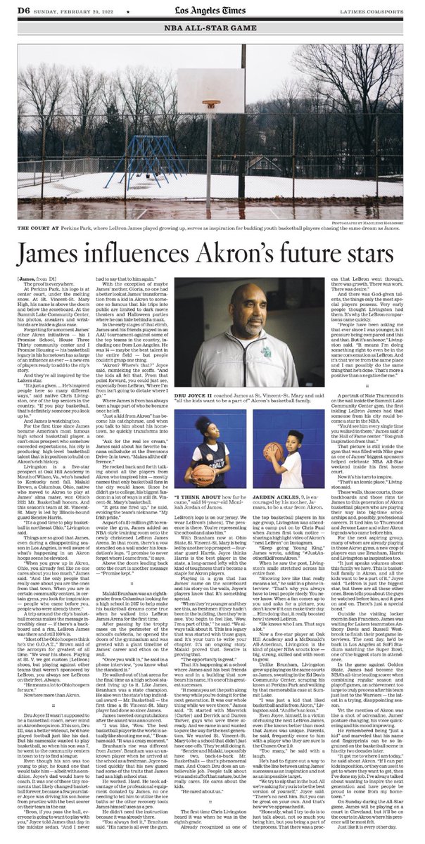 DanWoikeSports's tweet photo. Here’s how this looked in today’s @latimes https://t.co/aB6iebvwXM