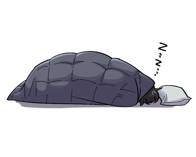 今日のセッションの冒頭用に描いた寝起き差分 