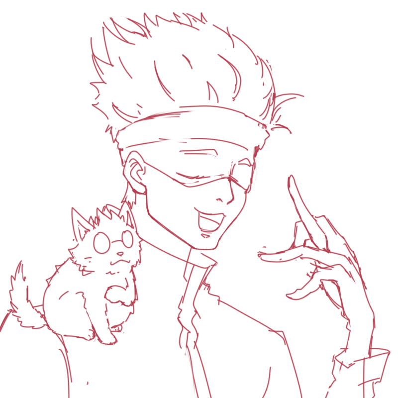 kuronhr's tweet photo. @nekonationNFT
 welp my friend showed nekonation to me and i fell in love with it XD
here's my weekend's worth of my imagined gojo sensei in neko nft style

#NekoNation 
#Nekofanart https://t.co/HgIjyzwdD4