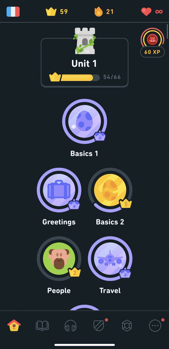 Completed my 21 day streak on <a href="/duolingo/">Duolingo</a>!! What a lovely app!

Also testing the 21 days to form a habit theory 😛

PS - apprendre le français
