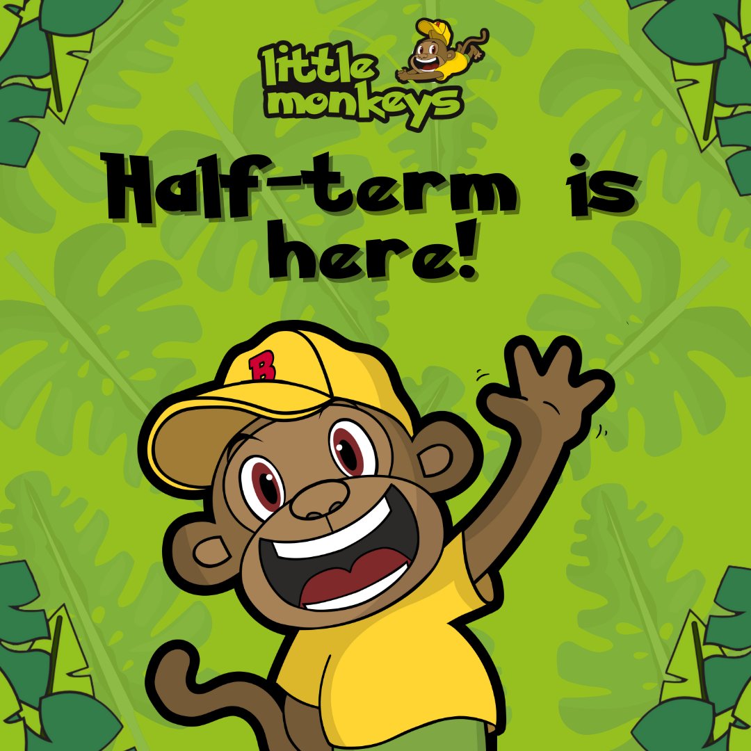 Half-term is here... 🎉

Just a reminder, with little ones being on their school holidays, we'll be busier than usual, so we recommend you pre-book your session with us to avoid disappointment! 🐒

Call 01482 447766, or book online at active-plus.uk! 💛