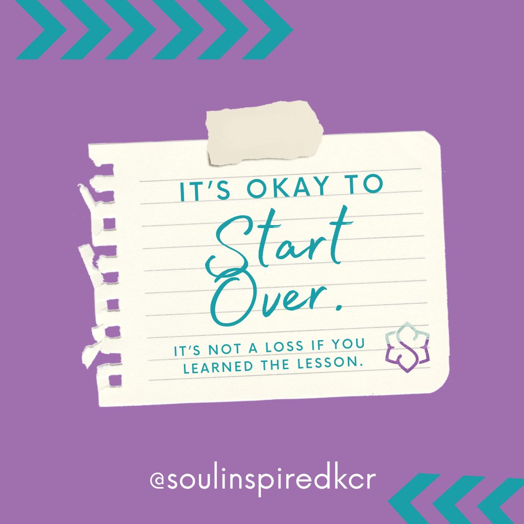 soulinspiredkcr's tweet photo. #startingover
#itisnotalossifyoulearnedthelesson
#soulinspiredjourney https://t.co/vKSfUYbIfh