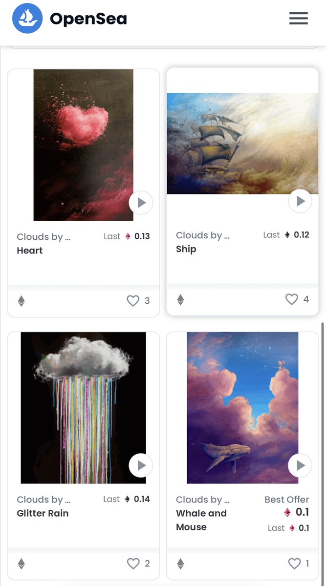 It’s a #gm! 4/4 of my NFT drops have sold 😱🥳 Will we get #5 tonight? Thank you <a href="/forthefam365247/">f⨀rt 🎟️</a> <a href="/_a_l_l_o_/">alloᵍᵐ</a> #NFTCommmunity <a href="/opensea/">OpenSea</a>