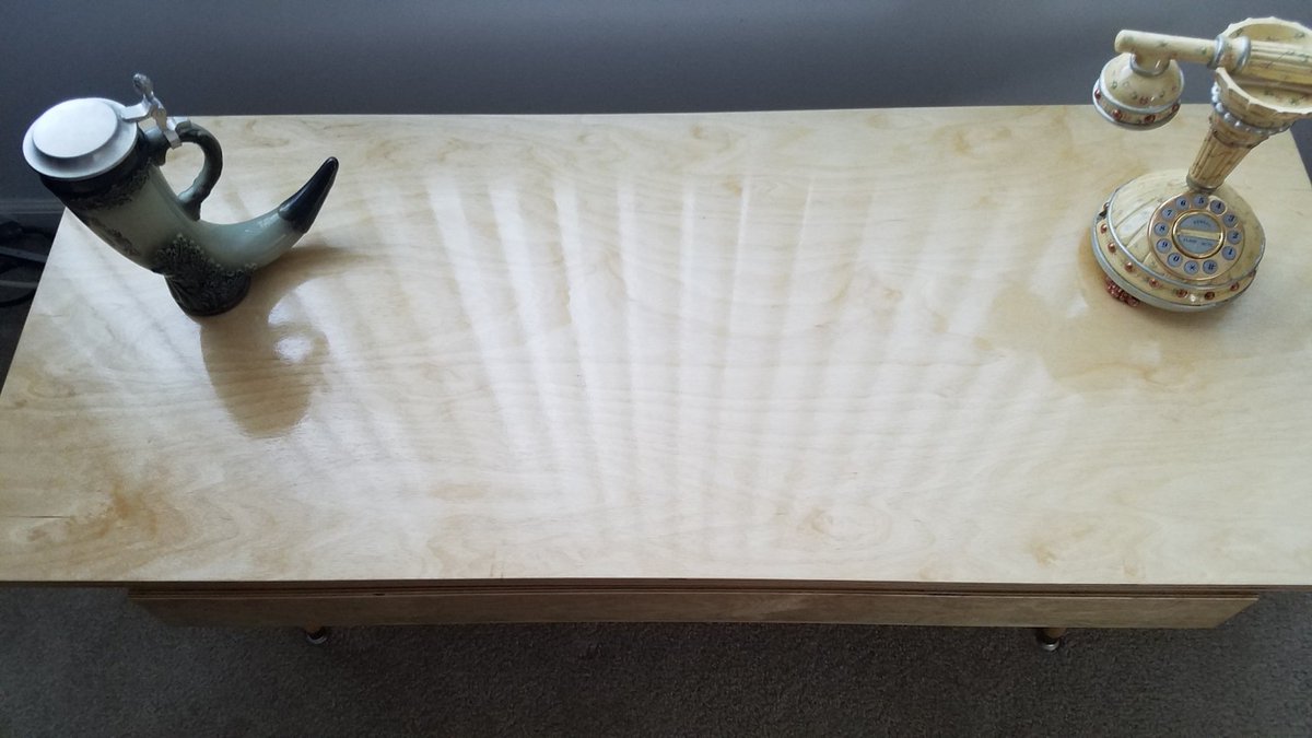 BrettGurney1's tweet photo. done ...

The poly finish on this one came out nice .... it's a little hard to tell from the pics but the apron and the top look amazing

i learned the secret is not so much the application of the product, but in the preparation of the wood before the application of the product. https://t.co/21unUu0J9o