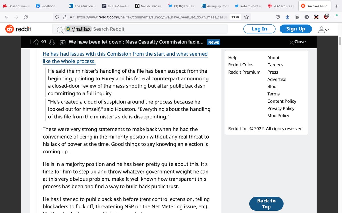 BigJMcC's tweet photo. Tim Houston was adamant on getting answers back in 2020:
"I am standing firmly with families who continue to pressure the federal and provincial Liberals for answers into the deaths of 22 Nova Scotians."
#MarkFurey #StephenMcNeil #ChuckPorter #BillBlair
https://t.co/gNeLtH3XT6 https://t.co/Y4IX392QGl