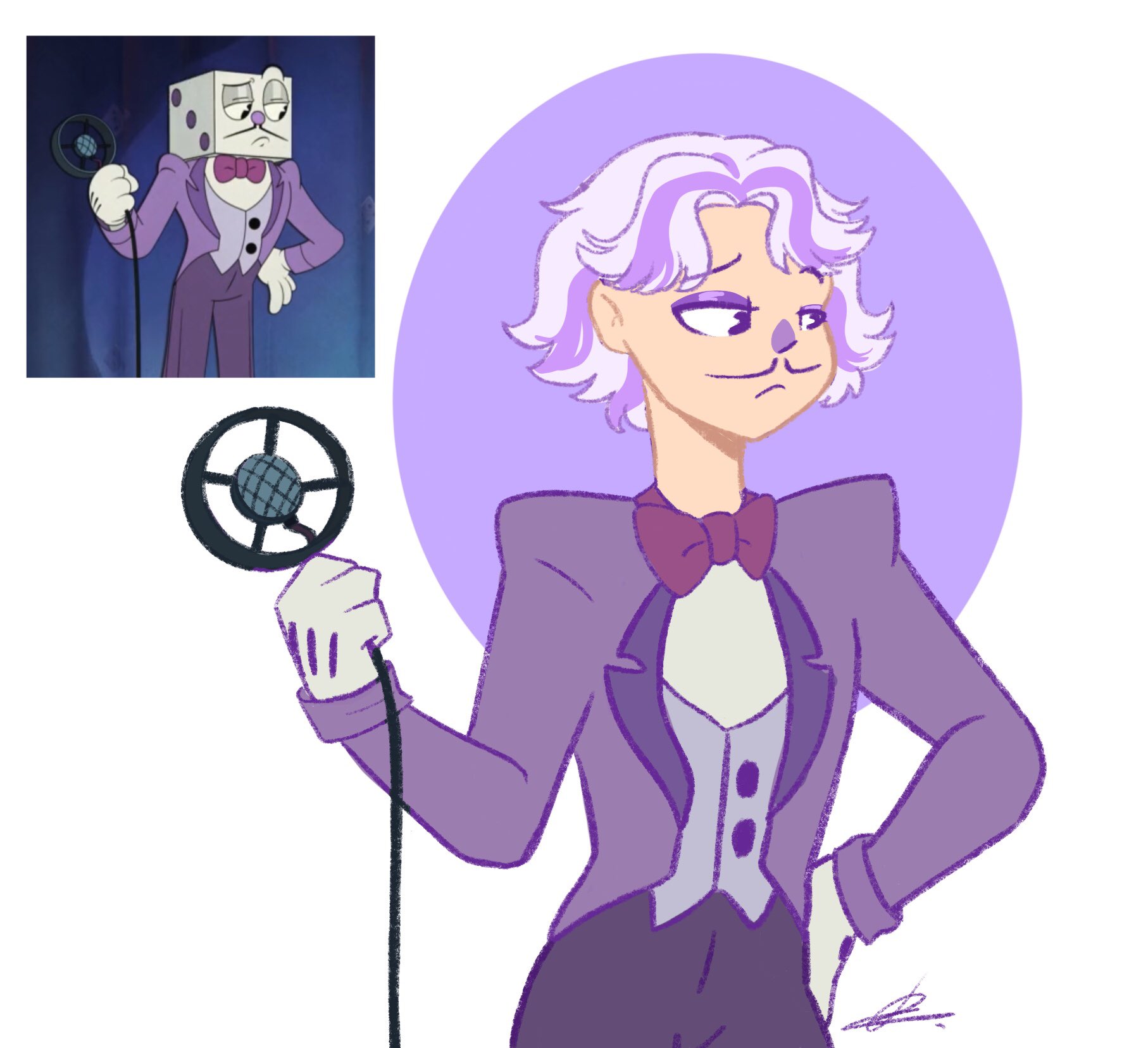 🌸🌱ArinaX7🌱🌸 على X: ✨King Dice humanization✨ #cupheadshow #Cuphead # KingDice  / X