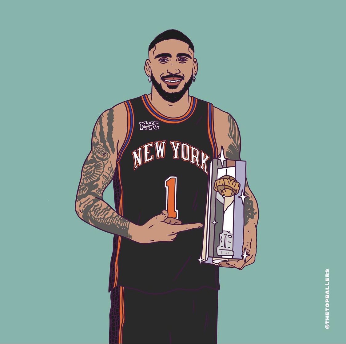 THE CHAMP IS HERE! RT to congratulate Obi! <a href="/obitoppin1/">Obi Toppin</a> #ATTSlamDunk #NBAAllStar #NewYorkForever #ObiToppin