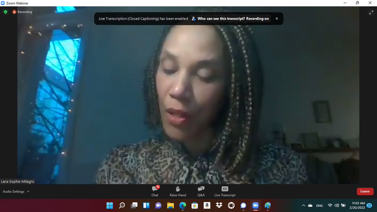 bwie's tweet photo. Happening now: Emmett, Deep in My Heart: Staging Blackness and Whiteness from a Black (German) Perspective” presented by Lara-Sophie Milagro, Actress/Singer/Author, Berlin (pictured)
Moderator: Kevina King, University of Massachusetts Amherst @rosepena https://t.co/t4PuMMNI81