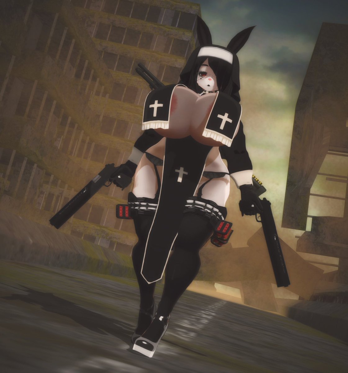 Mookmook732's tweet photo. 🔫🐰🔫
#CM3D2 
#カスタムメイド3D2 https://t.co/4R87Usqe9R