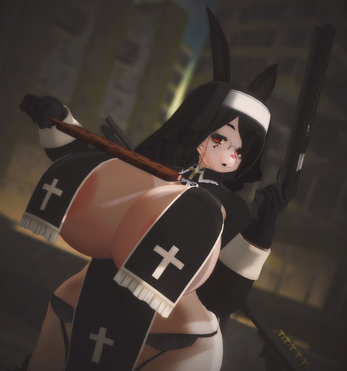 Mookmook732's tweet photo. 🔫🐰🔫2⃣
#CM3D2 
#カスタムメイド3D2 https://t.co/uUqh88MHzG