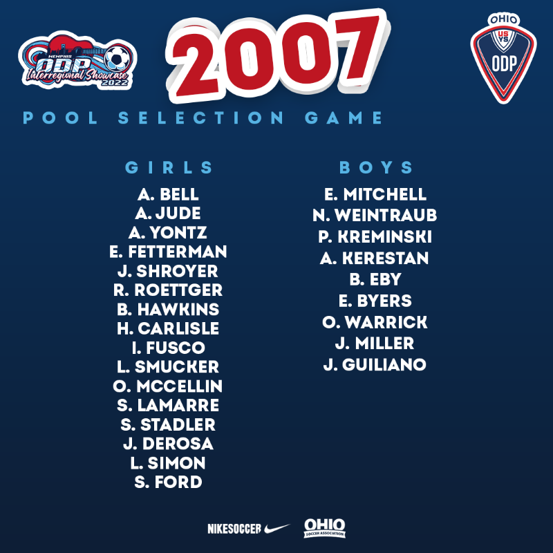 ohioodp's tweet photo. Congratulations to all the Ohio athletes suiting up for today's Pool Selection Games.

They'll play with and against athletes from the other states here in Memphis. #ODPMemphis #ODP