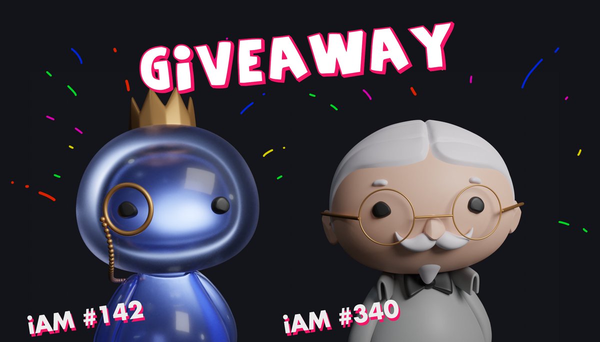 🥳 NFT Giveaway!

I’m giving away a 1/1 PFP from <a href="/artistthebob/">iAM Bobe.eth</a>’s NFT project, iAMs!

→ Follow <a href="/rezy_eth/">rezy.eth</a> &amp; <a href="/artistthebob/">iAM Bobe.eth</a> 
→ Enter the giveaway discord.gg/iams
→ Like &amp; Retweet
→ Tag a friend

More information below! 👇