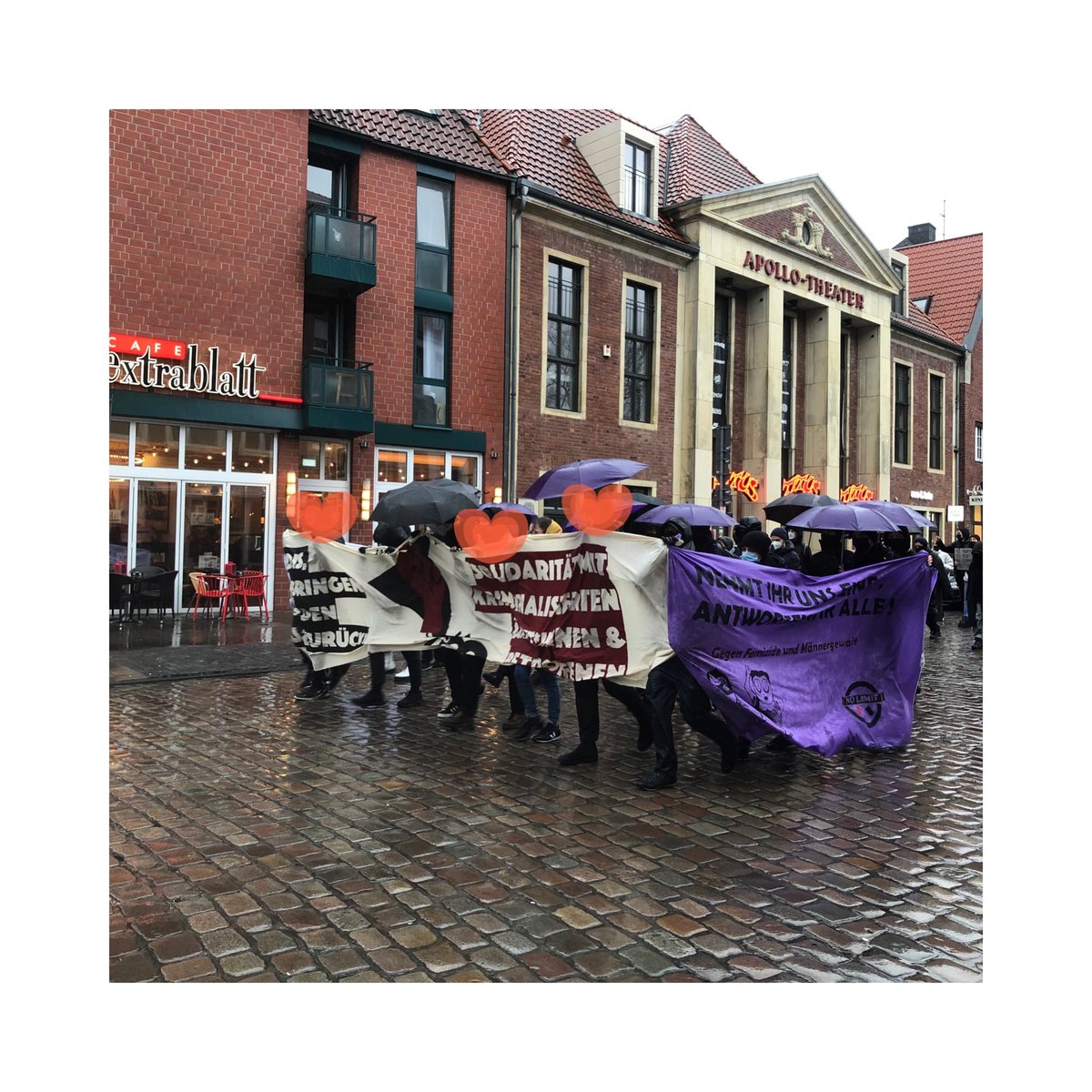 eklat_ms's tweet photo. 4 Fäuste für ein Halleluja - Münster schickt Pro-Life Fundis dahin zurück, wo sie hergekrochen sind 1/6
 #ms2002 #prochoice https://t.co/ESf4D0NA77