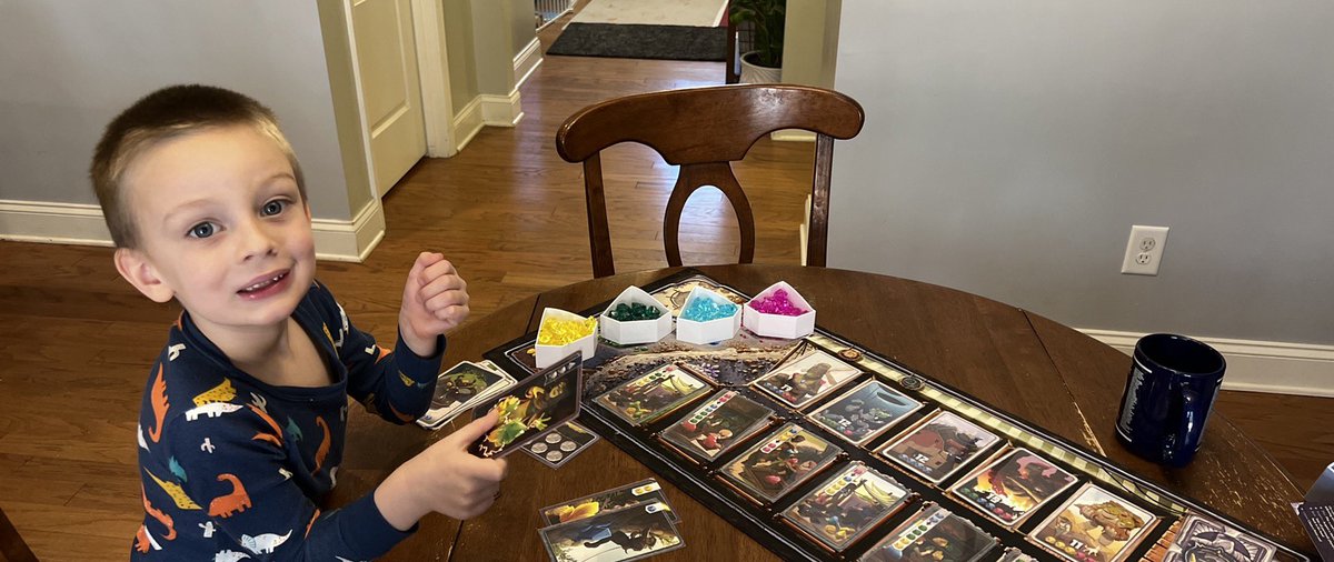 The_BSD's tweet photo. 4 1/2 years old…and already beating me at #Centurygolemedition @PlanBGames_ https://t.co/M90FD8siES