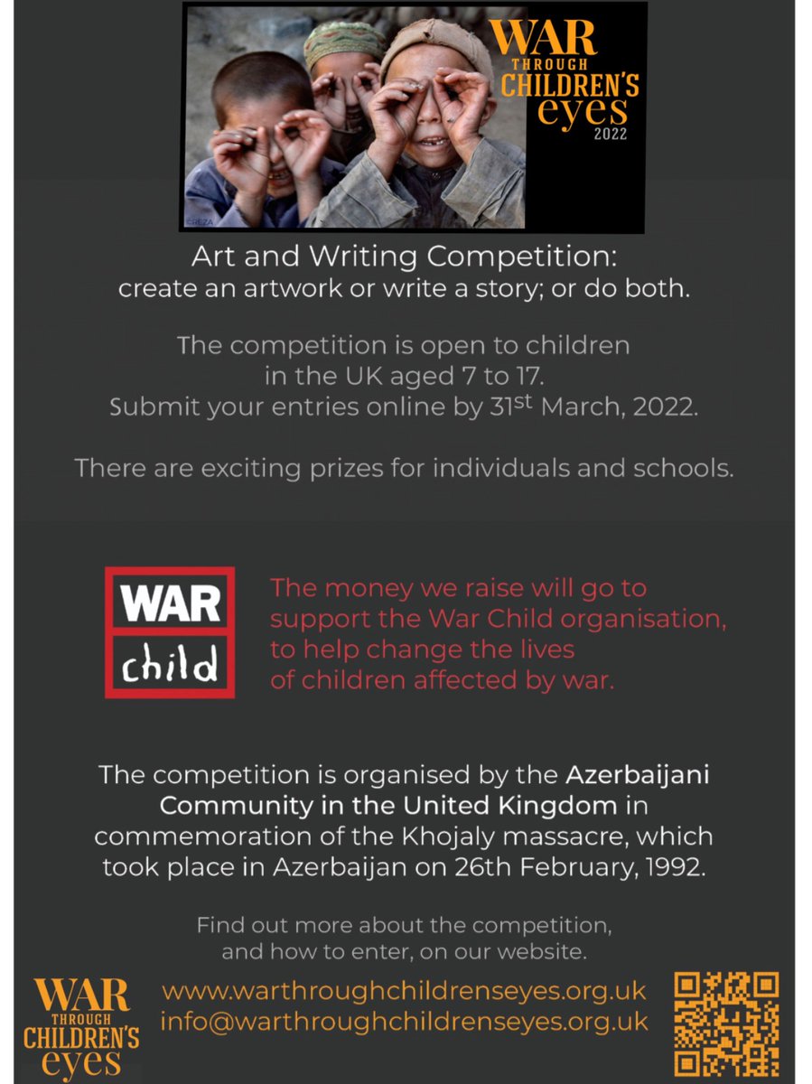 a huge thanks go to 
<a href="/BerlieDoherty/">Berlie Doherty https://www.facebook.com/BerlieDohe</a>, <a href="/theLucyStrange/">Lucy Strange</a>, <a href="/evelynbookless/">Evelyn Bookless</a>  <a href="/LanaArkhi/">artist Lana Arkhi</a>,for supporting me to raise the awareness of the destructiveness of wars and violent conflicts on children.I hope more people will join my efforts in spreading the word about this important project