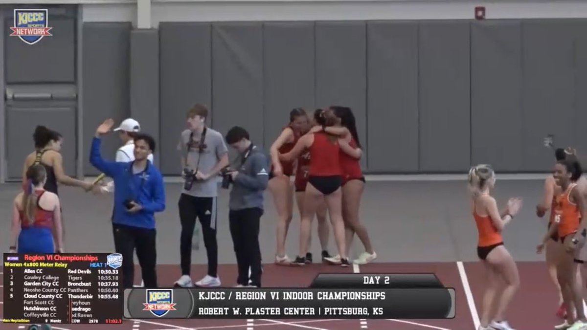 jstuckey22's tweet photo. KJCCC Region VI Champions in the
4 X 800!
@AllenCCXCTF
#GoRach
#Niece https://t.co/kAS93BUY0L