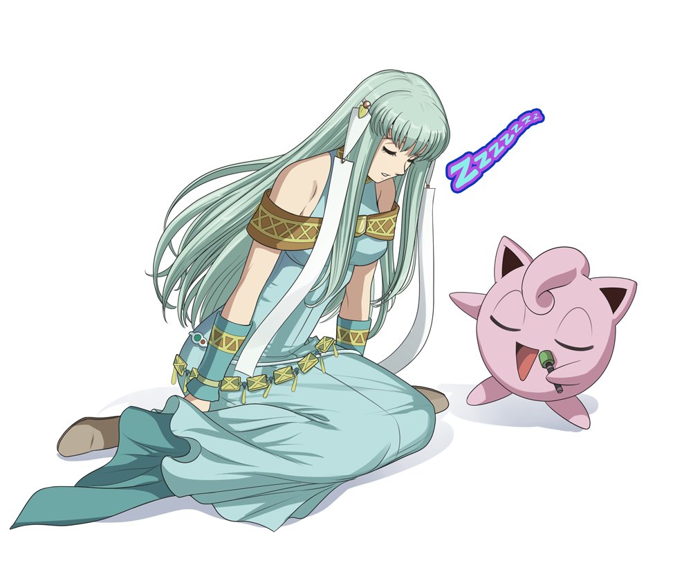 RT @AutumnSacura: Commission.
Ninian from Fire Emblem being sung to sleep by a Jigglypuff. https://t.co/96Atnu0GRM