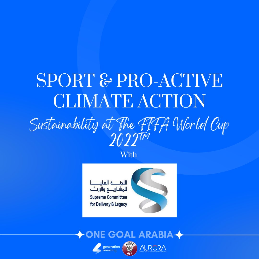 theauroraway's tweet photo. To kick off 2022, we were honoured to have Abdulrahman Almuftah join us from the Supreme Committee for Delivery and Legacy (SC) @roadto2022news 

The workshop aimed to help young footballers understand the wider topic of sustainability. https://t.co/6xMAhtsfsR