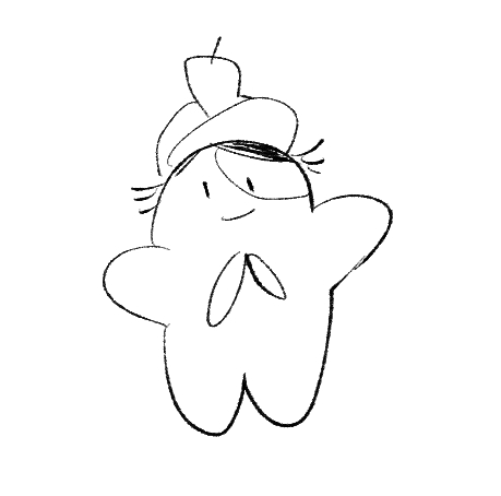 こういうデフォルメよく見るけど可愛いよね、という話をしながら描いたらなんかよくわからんのが出来上がって愛着沸いたのでアイコンにした 