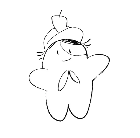 こういうデフォルメよく見るけど可愛いよね、という話をしながら描いたらなんかよくわからんのが出来上がって愛着沸いたのでアイコンにした 