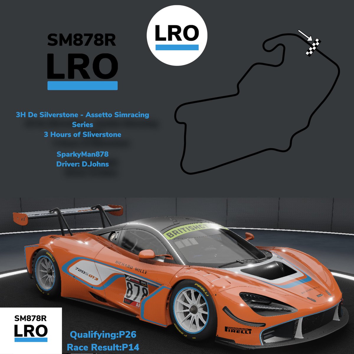 Thank you to <a href="/ASS_Spain/">Assetto Simracing Series</a> for the 3 Hours of Silverstone.

Muchas Gracias.

Looking forward to future events.