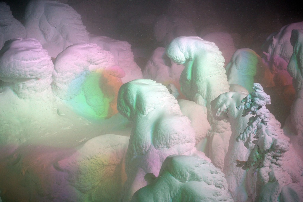 accuweather's tweet photo. 5. The snow monsters can look even cooler at night, as some of the monsters are illuminated in various flashy colors. https://t.co/xchhtXMTjm https://t.co/9mOIXjtrwJ