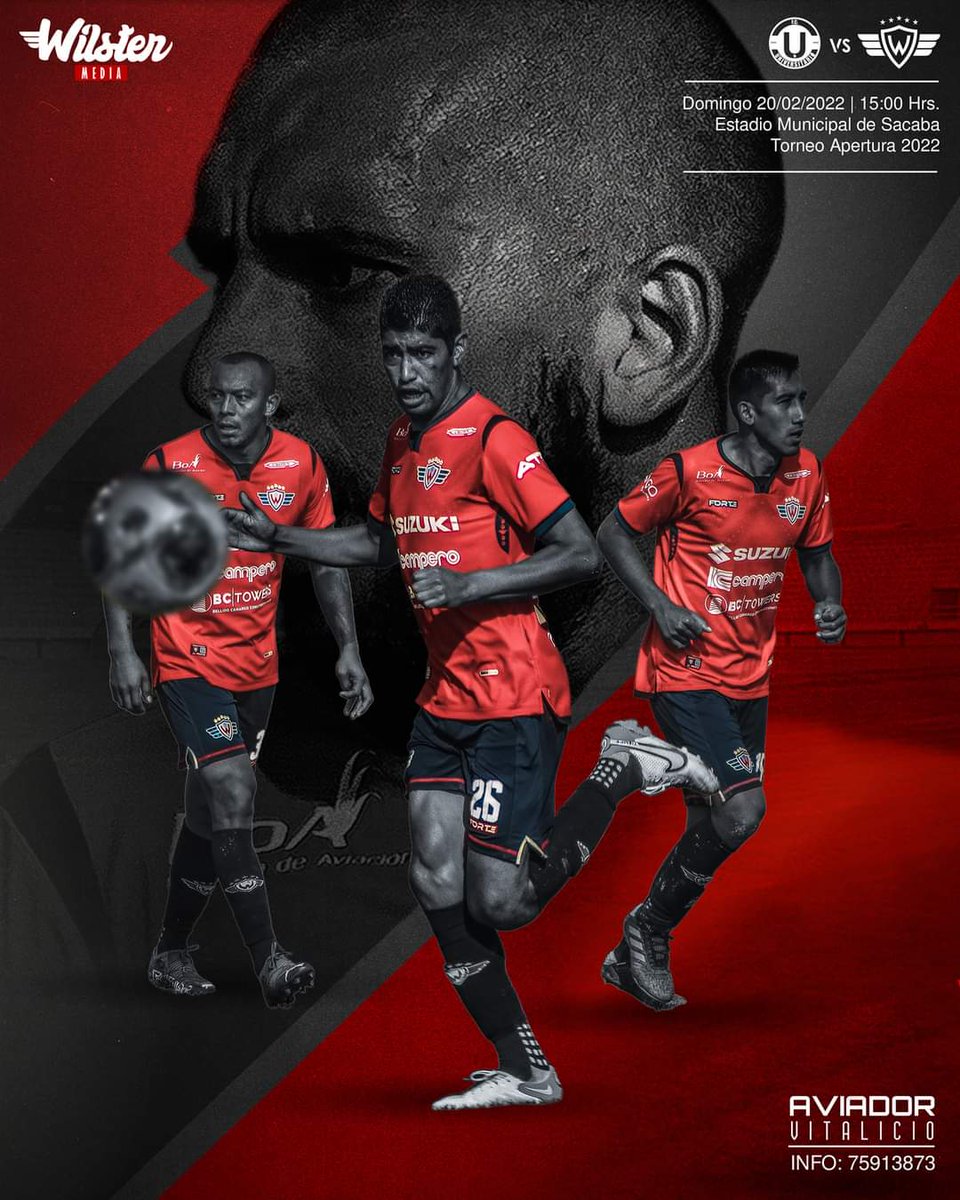 wilstermedia's tweet photo. Volvemos a Sacaba como "visitantes", hay 3 puntos que recuperar y un partido duro por disputar frente a la U. de Vinto 🍎
¡VAMOS LOS AVIADORES! 🔵🔴
#Wilstermedia
#AzulYRojo https://t.co/P0eYpPDvbd