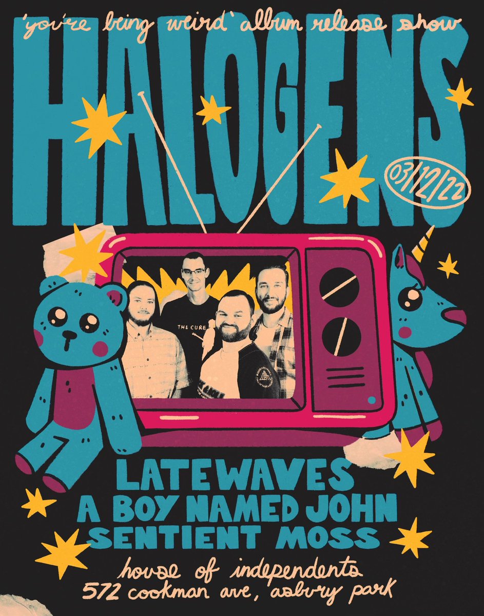 It’s been over two years since we last played a gig. I was 23 then and I’ll be pretty much 26 when we play our first show back. That’s wild. 

Anyway, please get your tickets for this show! <a href="/HalogensNJ/">Halogens</a> has a lot of fun things planned for this one! 

Link in bio