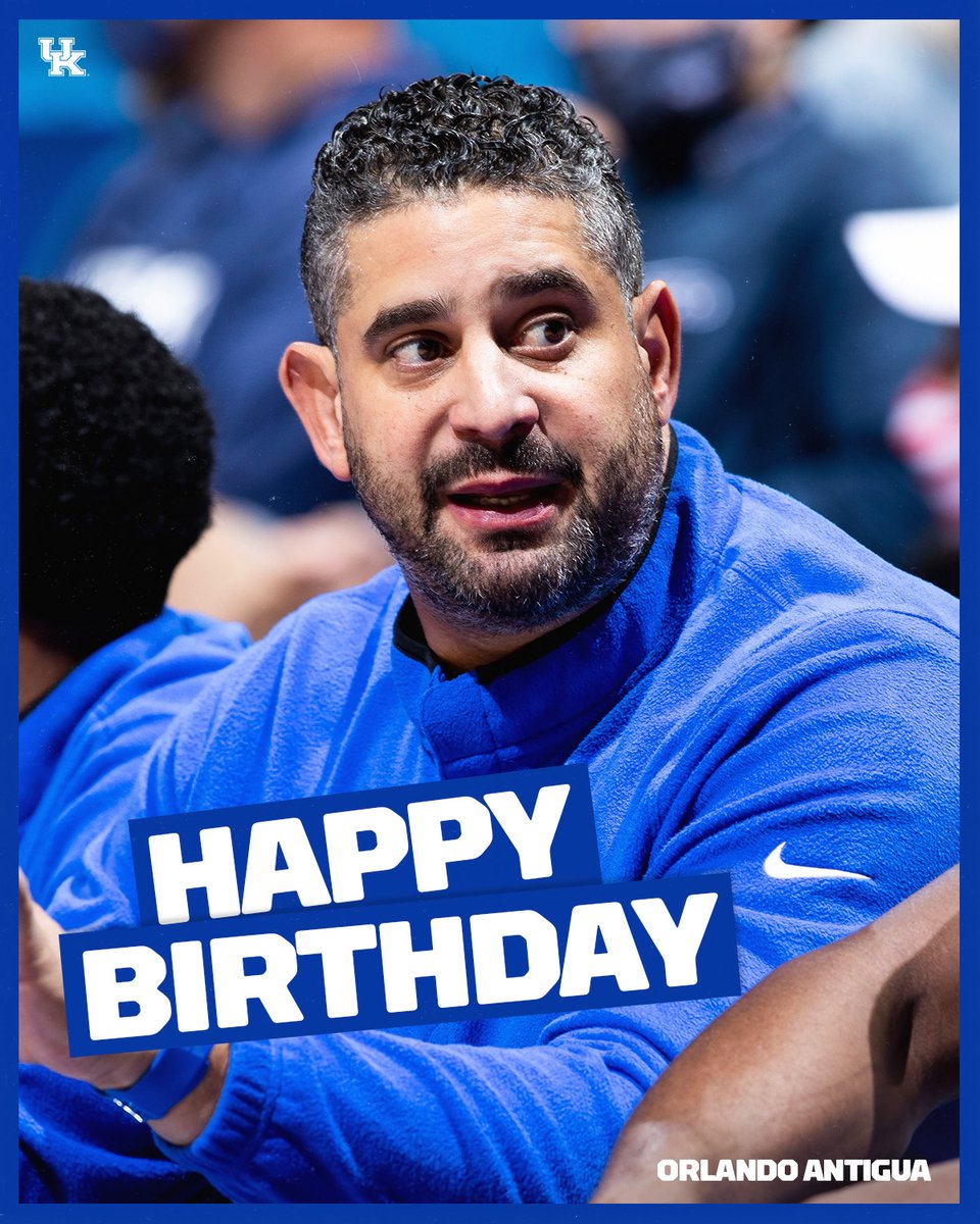 KentuckyMBB's tweet photo. RT to wish @CoachOantigua a happy birthday! 🎉 https://t.co/ebEhNHMCAH