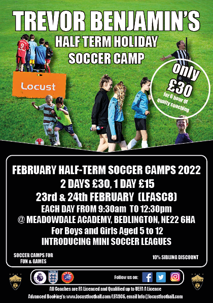 Half Term Soccer Camp - *|locustfootball.com|* Book Now