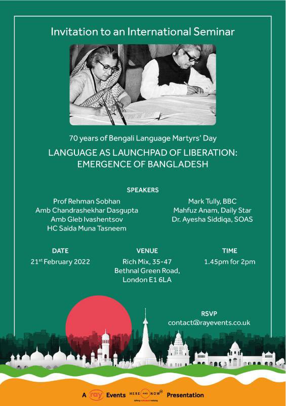 ManishTiwariUK's tweet photo. Look forward to engaging conversation on the 1971 war that shaped the history of the subcontinent and changed East London forever @MunaTasneem @hereandnow365 @HCI_London @ashiscray @rushanaraali @thevents @RichMixLondon @BdhcLondon @dailystarnews @BangladeshPM @SheikhHaseena https://t.co/r3WUJoEmTD