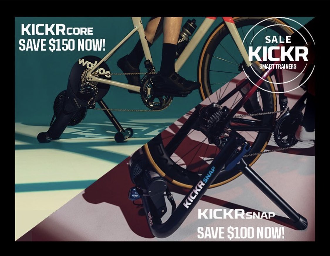 BloomingtonCycl's tweet photo. 🚨 Today is the last day of the Wahoo Winter Sale!!! (since we’re closed on Mondays 🤓) Sooo last call🗣

All in-stock KICKR CORE power trainers are marked down to $749.99 💥

All in-stock KICKR SNAP power trainers are marked down to $399.99 💥

#wahooligan #wahoocore #wahoosnap https://t.co/0dIxdokqF9
